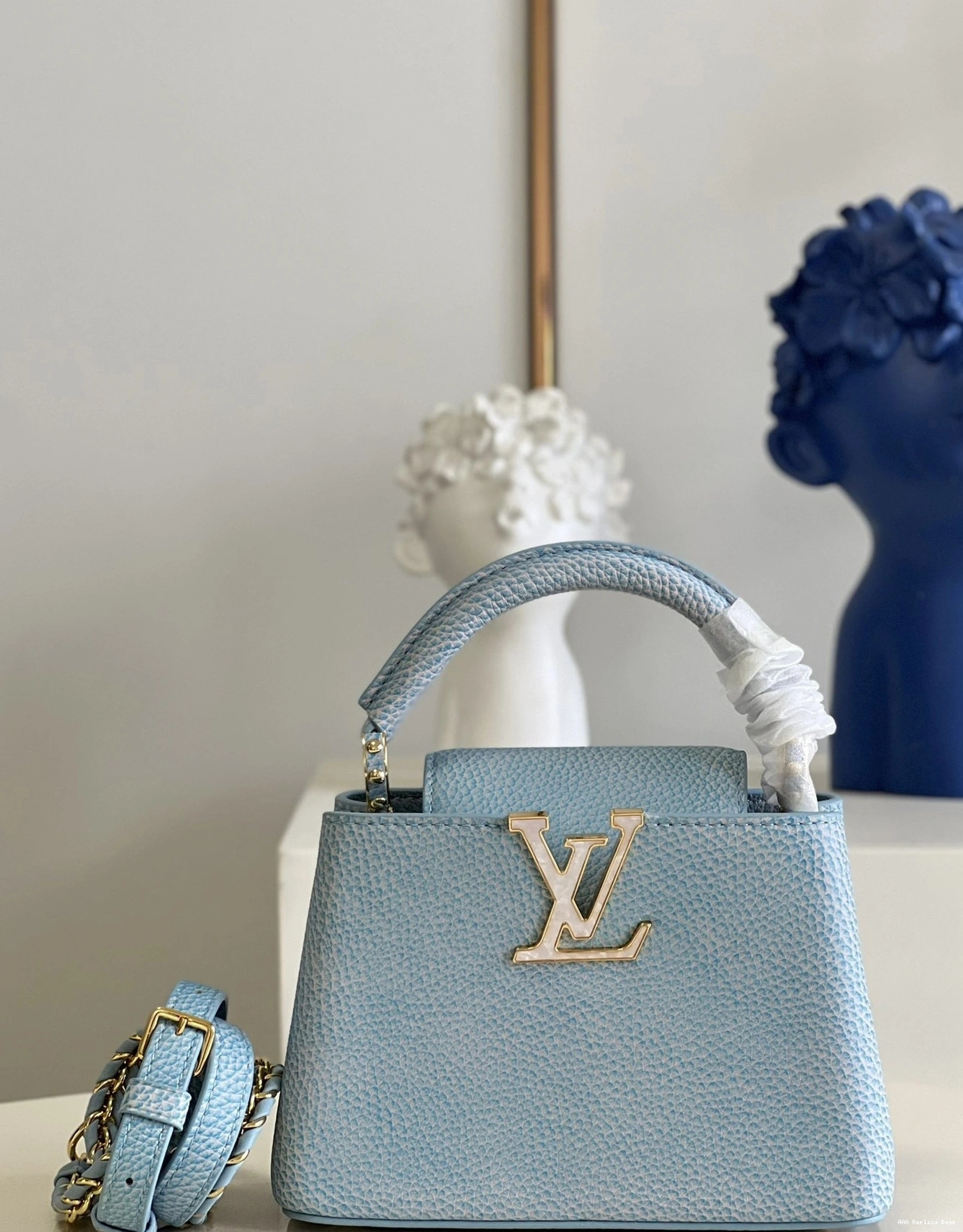 Aaa replica bags LOUIS VUITTON CAPUCINES MINI 0802